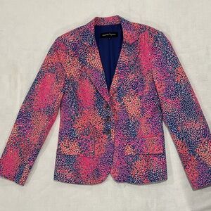 Nanette Lepore Multi-Color Patterned Blazer